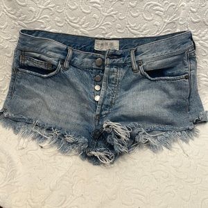 Free People Jean Shorts